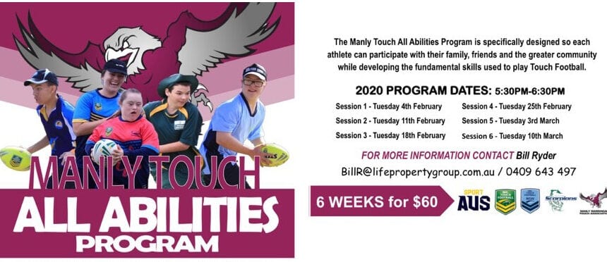 MANLY TOUCH ALL ABILITIES PROGRAM