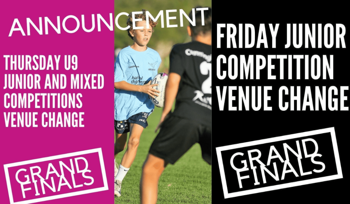 GRAND FINALS ANNOUNCEMENT – THURSDAY: U9 & SENIOR MIXED  + FRIDAY: U11-U17