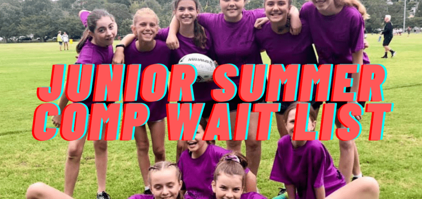 2022 JUNIOR SUMMER COMP WAIT LIST