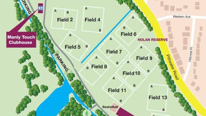 FIELD MAP FOR JUNIOR SUMMER COMP