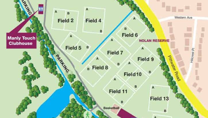 FIELD MAP FOR JUNIOR SUMMER COMP
